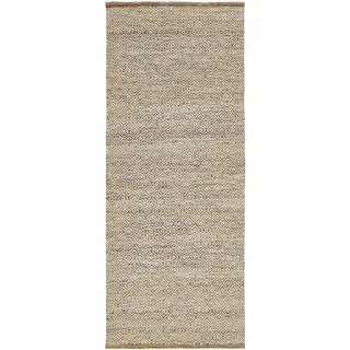 Linea Natura Läufer Jupiter, Mehrfarbig, Textil, Abstraktes, rechteckig, 80x200 cm, AZO-frei, Handmade in India, beidseitig verwendbar, pflegeleicht, leicht zusammenrollbar, Teppiche & Böden, Teppiche, Teppichläufer