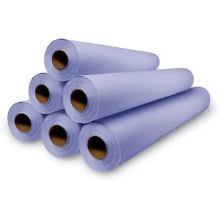 Ärztekrepp 1-lagig (59 cm x 70 m) 6 Papierrollen Violette Farbe | Liegenabdeckung – Ärztekrepp