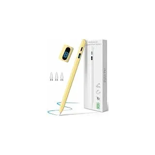 Digiroot Universal Tablet Stift mit LED-Leistungsanzeig 15-Min.Schnellladen | Stylus Pen Magnetischer Touchscreen Stift-Kompatibel mit Samsung/Huawei/Xiaomi Tablets&Handys,iPhone,Android,Gelb