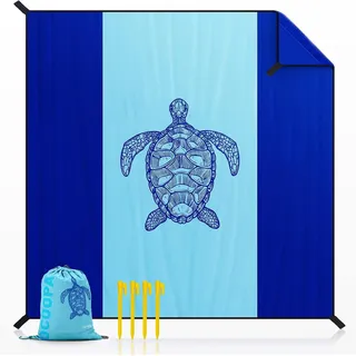Stranddecke, 210 X 200 Cm Extra Groß, Wasserdicht Und Sanddicht, Picknickdecke, Geeignet Für Reisen, Camping, Urlaub Usw.