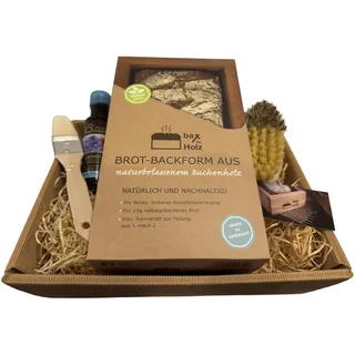 bax im Holz - Geschenkset Brot-Holzbackrahmen Backform