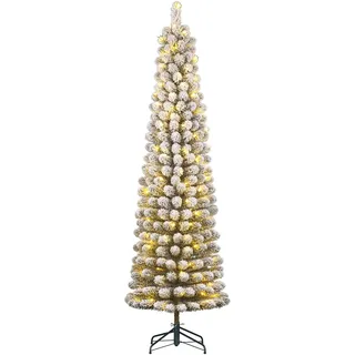 Black Box Trees Charlton Schmaler Künstlicher Weihnachtsbaum mit warm-weißer LED
