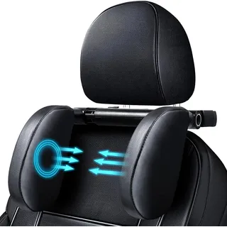 KopfstüTze Auto Kinder, 180 Grad Verstellbares Atmungsaktiv Leder Nackenkissen Kinder, NackenstüTze Auto KopfstüTze, KopfstüTze Auto Kinder und...