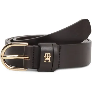 Tommy Hilfiger Damengürtel Leder 2,5 cm breit Braun 85