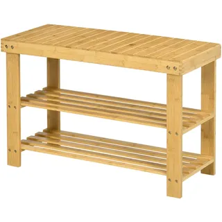 Homcom Schuhbank 70 x 28 x 45 cm Sitzbank / beige