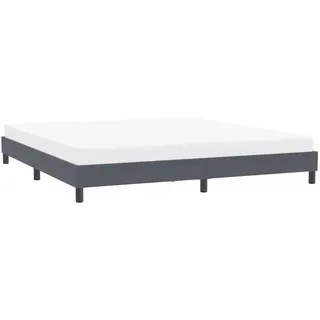 vidaXL Bettgestell 200 x 220 cm Dunkelgrau
