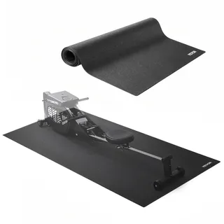 Vevor Laufbandmatte für Teppichboden Bodenschutzmatte (90 x 200 cm) für Sportgeräte 4 mm dick, Trainingsgerätematte für Laufbänder Ellipsentrainer Rudergerät, hochdichter PVC-Bodenschutz