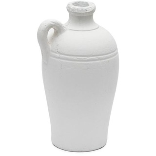 Nosh Palafrugell Vase aus Terrakotta weiß 36 cm