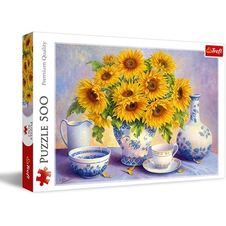 Trefl Trefl, Puzzle, Sonnenblumen, 500 Teile, Premium Quality, für Erwachsene und Kinder ab 10 Jahren,
