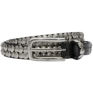 LIEBESKIND Berlin Belt G 20mm 95 STUDDED BELTS Washed Leather black