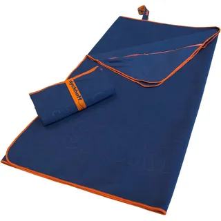 Dyckhoff Mikrofaser Handtuch mit Reißverschluss 80 x 180 cm nachtblau 