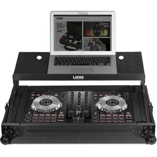 UDG Ultimate Flightcase Multi Format XL MK3 Plus, Schwarz (U91019BL3) | multi-format XL DJ setup sicher zu jedem Gig transportieren; Ultimate Flightcase mit Laptopfach