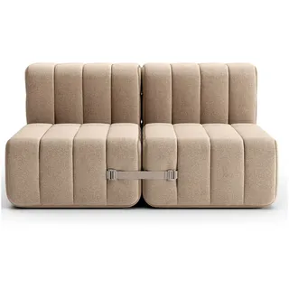 Curt Zweisitzer Modulsofa DAMA Beige / Grau