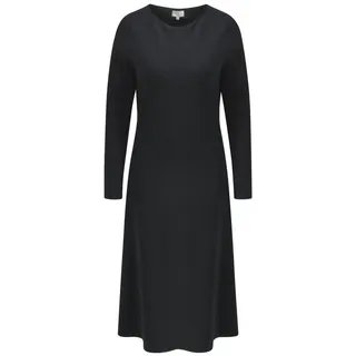 Milano Italy Blusenkleid MIDIDRESS W ROUNDNEC schwarz S