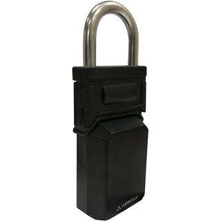 ARREGUI KEEPER SEG021 Schlüsseltresor mit Bügel | Schlüsselsafe für Außen und Innen | Schlüsselkasten mit Zahlenschloss | Schlüsseltresor Auto | 13,4x7x3,7cm | Schlüsseltresor mit Zahlencode |schwarz