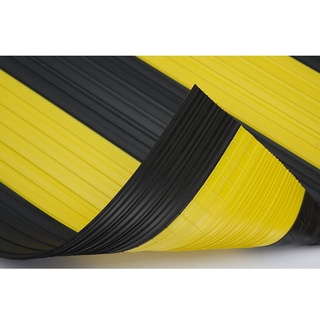 kaiserkraft Bodenschutzmatte, Länge: 10 m x Breite: 800 mm x Höhe: 5 mm schwarz-gelb gelb|schwarz