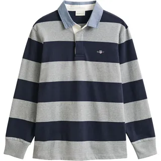 GANT REG CHAMBRAY STRIPE HEAVY RUGGER grau 4XL