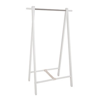 HAKU Möbel Kleiderständer 44362 weiß Holz 88,0 x 152,0 cm