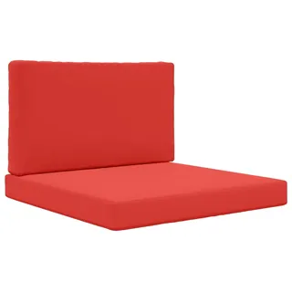 vidaXL Sofakissen für draußen 2 pcs 40 x 40 cm Rot