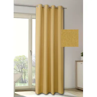 Vorhang MY HOME "MAILAND", gelb, B:140cm H:235cm, Polyester, Gardinen, blickdicht, verschiedene Farben, 140 x 235, Sicht- und Lichtschutz