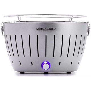 LotusGrill Holzkohlegrill LotusGrill Classic Silber Metallic G340 Holzkohlegrill Tischgrill
