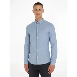 Tommy Hilfiger Slim Stretch Oxford Langarmhemd Twilight Navy XL