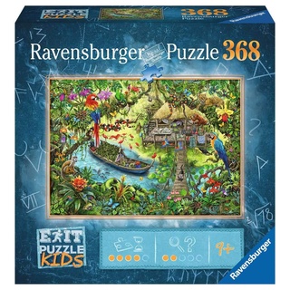 Ravensburger EXIT Puzzle Kids - 12924 Die Dschungelexpedition - 368 Teile Puzzle für Kinder ab 9 Jahren, Kinderpuzzle