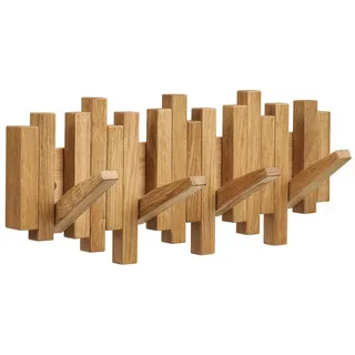 freiraum Garderobenleiste Caltra, in Eiche, Massivholz - 40x18x3cm (BxHxT) braun