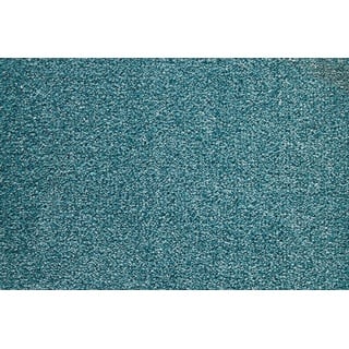 ANDIAMO Teppichboden "Velours Verona" Teppiche Uni Farben, Breite 400 cm oder 500 cm, strapazierfähig, pflegeleicht Gr. B/L: 500 cm x 400 cm, 6 mm, 1 St., blau (türkis) Teppichboden