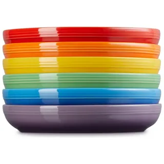 Le Creuset Suppenteller 22 cm mehrfarbig 6er Set