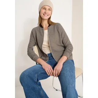 Cecil Sweatjacke mit Ottomanstruktur beige L (42)