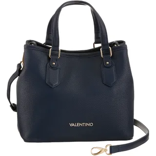 Shopper VALENTINO BAGS "BRIXTON" Gr. B/H/T: 28 cm x 24 cm x 17 cm, blau (blu) Damen Taschen Handtaschen Handtasche Tasche Schultertasche Henkeltasche
