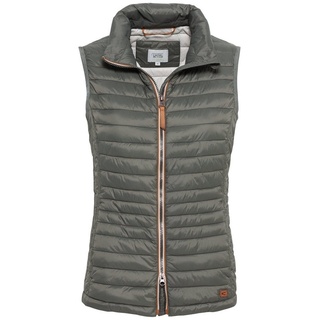 CAMEL ACTIVE Damen kurze leichte Steppweste mit elastischen Bündchen Khaki womenswear-38