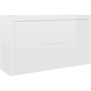 vidaXL Sideboard Hochglanz-Weiß 120x36x69 cm Holzwerkstoff