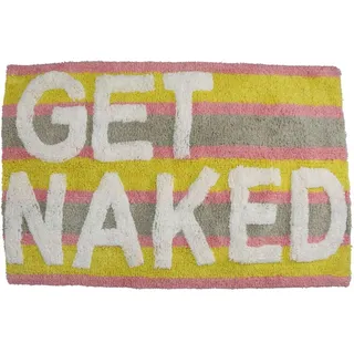 Badematte "Get Naked" 50x80cm - weich & bunt