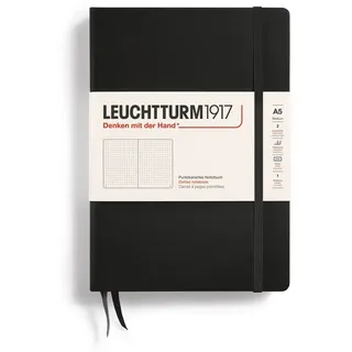 Leuchtturm1917 Notizbuch Medium A5 Dotted Schwarz