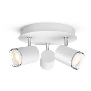 Philips Deckenstrahler Hue Adore LED weiß, rund, dimmbar, smart, mit Dimmschalter, 3-flammig