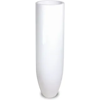 Premium witterungsbeständige Bodenvase Pandora Ø 35 cm, Höhe 125 cm weiß