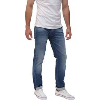 Miracle of Denim M.O.D, MOD Herren Jeans Hose Thomas Comfort Stretchdenim Denison Blue - 38W / 32L