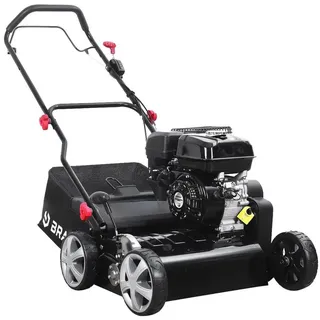 BRAST Benzin-Vertikutierer / Lüfter Benzin-Vertikutierer 4,5kW (6,12PS), 4-Takt Motor 212ccm, 40,00 cm Arbeitsbreite, TÜV geprüft, 50L Fangkorb