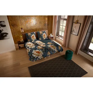 Muller Textil Iron Blumen Grau 135 x 200 cm + 2 x 80 x 80 cm