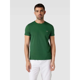T-Shirt in unifarbenem Design Modell 'Supima', Gruen, XXL
