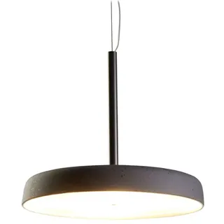 Casablanca LED Lava-Keramik-Pendelleuchte CLAVIO FLAT, IP20, Ø 32cm, 24W 2700K 2680lm, dimmbar, anthrazit / Alu gebürstet CSB-LV52-LB40A