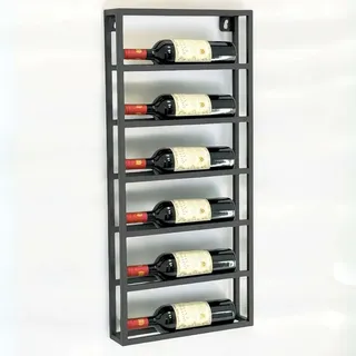 DanDiBo Ambiente Weinregal Wand Metall 96603 Schwarz