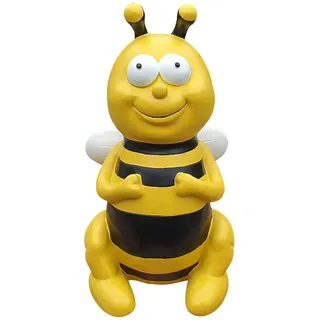 Fachhandel Plus Gartenfigur sitzende Biene lustige Deko Tierfigur Gartendeko Dekofigur
