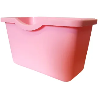 Hänge Eimer für die Schranktür [20,3x13,5x12,5cm] Mülleimer Hängend | Abfalleimer für Bio Müll | Abfallsammler für die Küche | Abfall Korb zum Einhängen | auch für Auto, Wohnmobil, LKW geeignet [rosa]
