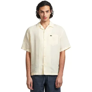Short Sleeved Linen Shirt Herren NATUREL CLAIR XL