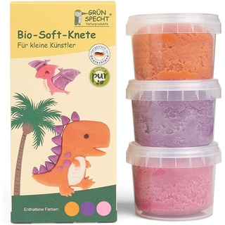 Grünspecht Bio-Soft-Knete - Orange, Lila und Pink
