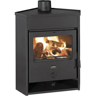 Prity Kaminofen AM D- 12 kW, Schwarz, Metall, Holz, HEATING_STOVE