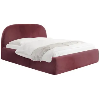 WFL GROUP Polsterbett 180 x 200 cm Bordeaux